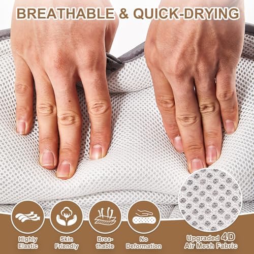 Bath Pillow for Tub, Bathtub Pillow for Head, Neck, Shoulder Back Support, Ergonomic Luxury Full Body BathPillow for Bathtub, 6 Strong Suction Cups and Hook, Spa, Bathroom Accessories,