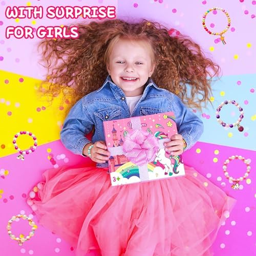 Unicorn Bath Bombs for Kids Girls 3 4 5 6 7 8 Years Old Birthday Gift for Girls Bath Bombs with Toys Surprise Jewelry Inside for Kids Toddler Girl Birthday Christmas Gifts Easter Basket Stuffers