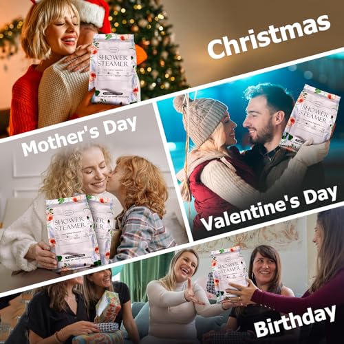 Shower Steamers Aromatherapy Gifts for Women- SWCANDY 18 Pack Shower Bombs Birthday Gifts for Women Mom, Bath Bombs with Essential Oils Stocking Stuffers, Self Care and Relaxation