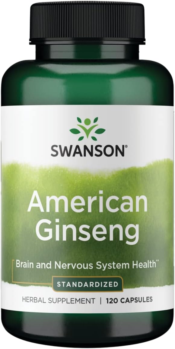 Swanson HERB American Ginseng STD 120 CAPS