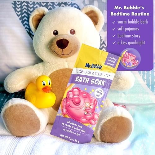 Mr. Bubble Calm & Sleep Bath Soak with Epsom Salt, 2 oz., Pack of 12