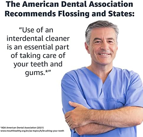 Amazon Basics HydroClean Cordless Water Flosser, 1 Water Flosser Handle, 2 Flosser Tips, 2 AA batteries included