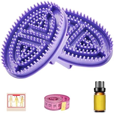 Meridians Massage Brush,2025 New Full Body Relaxation Handheld Massage Comb Essential Oil Brushs,Beauty Salon Professional Custom Meridian Brush for Body and Leg Relaxation (Purple)