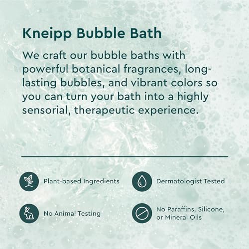 Kneipp Under The Weather Eucalyptus Aromatherapy Bubble Bath - Good for Respiratory Wellness - Vegan - Sulfate Free - 13.5 fl oz - Up to Eight Baths