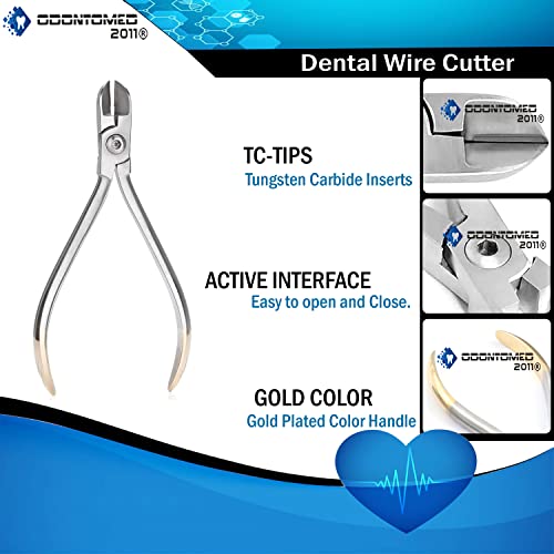 OdontoMed2011 Hard Wire Cutter Orthodontic Ortho Dental Instruments Tungsten Carbide (TC) Tips Orthodontic Plier Stainless Steel