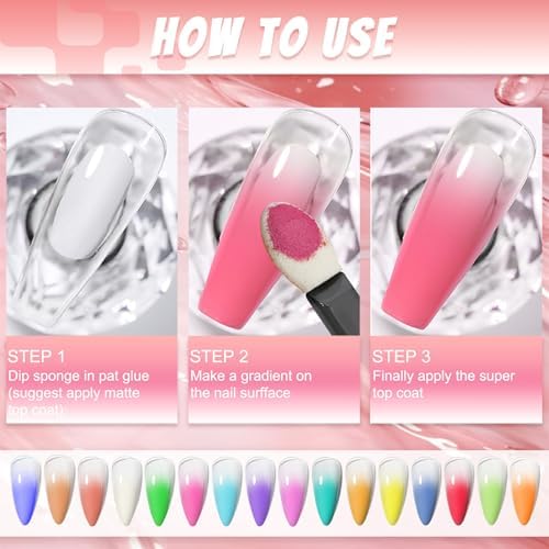 Nail Pigment Powder Palette, 16 Colors Solid Pigment Powder for Nails Set Pigmentos para Uñas, Nail Art Palette Manicure DIY Accessories