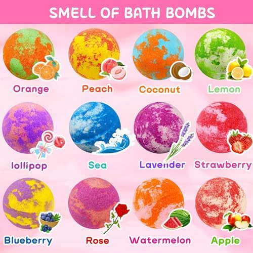 Unicorn Bath Bombs for Kids Girls 3 4 5 6 7 8 Years Old Birthday Gift for Girls Bath Bombs with Toys Surprise Jewelry Inside for Kids Toddler Girl Birthday Christmas Gifts Easter Basket Stuffers