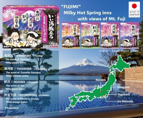 “Iiyu Tabidachi“ hot Spring Onsen Bath Salt 12 Types 36bags