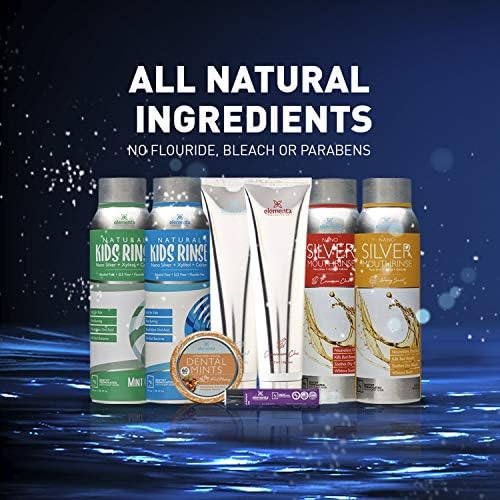 Dentist Formulated Nano Silver Xylitol Mouthwash with Calcium, PH Balanced, Enamel Strengthening Oral Rinse Alcohol and Fluoride Free (Wintermint)