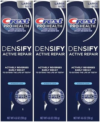 Crest Pro-Health Densify Toothpaste, Intensive Clean, 4.6 Oz (Pack of 3)