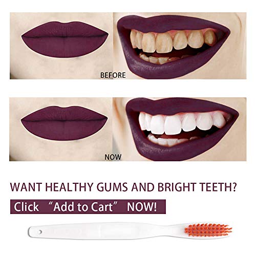 DR PERFECT Extra Hard Toothbrushes Firm Toothbrush for Smoker's Teeth Whitening Pack of 12