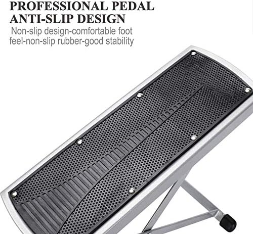 Pedicure Foot Rest, Adjustable Foot Stand with Non-Slip, Toe Separator - Easy at Home, No More Bending or Stretching, Beauty Pedicure Kit (Black)