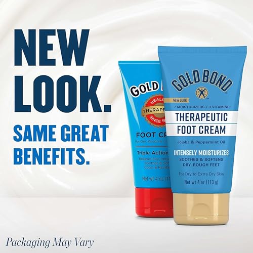 Gold Bond Therapeutic Foot Cream, 4 oz (5 Pack)