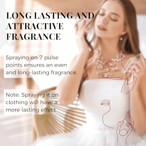 Perfume for Women,Eau de Parfum,Long Lasting Floral Fragrance with Notes of Jasmine,Tuberose,Rangoon creeper,Ideal for Girlfriend,Wife,Mom, 3.4 Fl oz