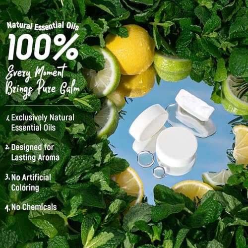 Aromatherapy & Sport Shower Steamers – 24 Pack Shower Bombs with 6 Scents, 100% Pure Essential Oils, Refreshing & Relaxing, Spa & Birthday Gifts for Women, Ideal Summer Self-Care & Father’s Day Gift