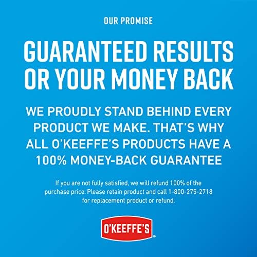 O'Keeffe's for Healthy Feet Foot Cream; Guaranteed Relief for Extremely Dry; Cracked Feet; Instantly Boosts Moisture Levels; 3.2 Ounce Jar; (Pack of 3)