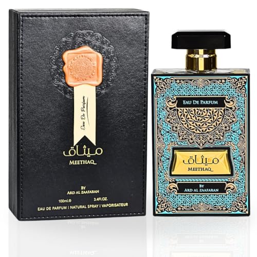 Meethaq EDP Spray 100ML (3.4 OZ) By Ard Al Zaafaran | Long Lasting & Luxurious Blend Of Enchanting Fragrance.
