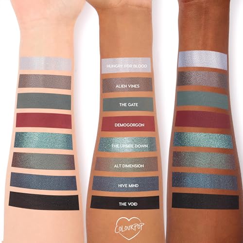 ColourPop x Stranger Things Chapter One Eyeshadow Palette - Retro Makeup Palette with Matte, Metallic & Pearlescent Finishes - Buildable & Blendable Formula with Long-Lasting Pigment (0.5 oz)