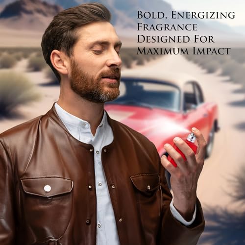 NovoGlow Player Red EDT - Top Notes of Cranberry, Sparkling Red Grapefruit, Cedrat, Italian Lemon, Lavandin & Clary Sage - Base Scents of Redwood, Amber Woods & Coffee Accords - Elegant 120ml Bottle