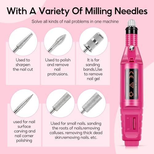 COSCELIA Acrylic Nail Kit for Beginners with Everything, Professional Nail Kits with Drill U V Light 4 Colors Acrylic Powder 24Pcs Glitter Decorations DIY Extension Nails Home Salon for Women