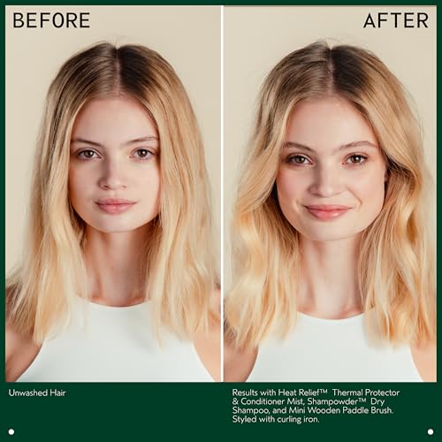 Aveda Wooden Mini Paddle Brush | Travel Size | Detangling, Smoothing Brush | Straightening, Blow Drying | All Hair Types