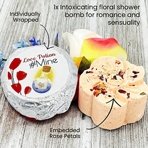 Variety Shower Bomb Collection (5pk) – Essential Oil Aromatherapy Shower Tablets for Stress, Relaxation, Mood Lift, Energy and Open Airways | Secret Santa Christmas Gift Idea (No Bomb Bag)