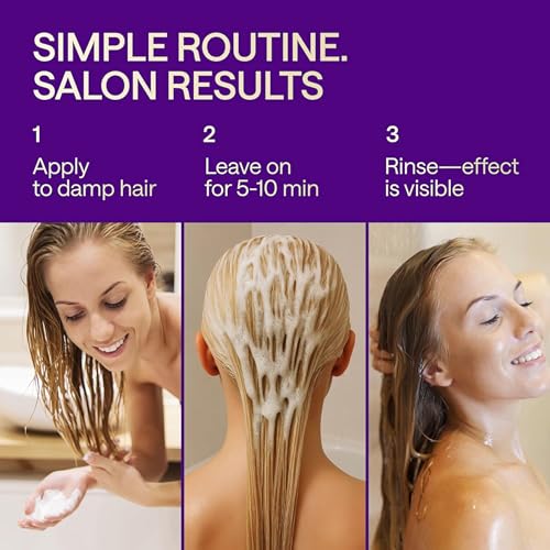 Keratin Hair Mask for Dry Damaged Hair and Growth – Korean Hair Care Mask with Biotin, Hair Gloss & Moisturizer – Deep Conditioning Hair Treatment for Frizzy, Curly, Bleached & Color Treated Hair