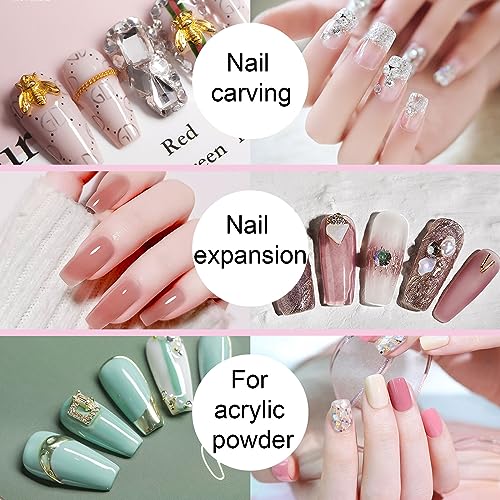 Acrylic Nail Brush Size #10, 100% Pure Kolinsky Nail Art Brushes for Acrylic Application, Sturdy Handle Oval Shaped Acrylic Powder Nail Design Tools for Professional Manicure DIY