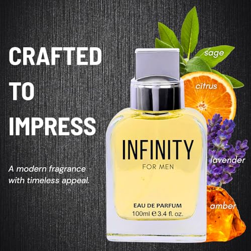 Perfume for Men – INSPIRED by A WORLD RENOWNED MEN’S PERFUME - Lavender, Mandarin, Sage, Sandalwood – Fresh, Aromatic, Elegant, Long-Lasting Eau De Parfum 100ml (3.4 fl oz)