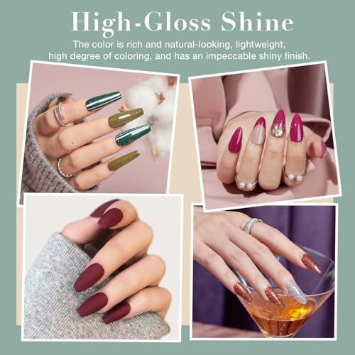 AZUREBEAUTY 170Pcs Dip Powder Nail Kit Starter 36 Colors Pink Red Purple Spring Summer Dipping Powder with Base/top Coat Activator Dip Liquid Set + Nail Removal Accessories Set for Gift