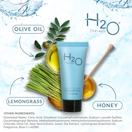 H2O Therapy Shampoo, Travel Size Hotel Hospitality, 0.85 oz (Case of 20)