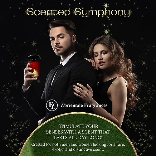 L'Orientale Fragrances Night De Paris Milano 100ml / 3.3oz - Oil-Based Perfumes for Women & Men, Unisex Amber Floral Eau de Parfum - Long-Lasting Up to 24 Hours, Ideal for All Seasons