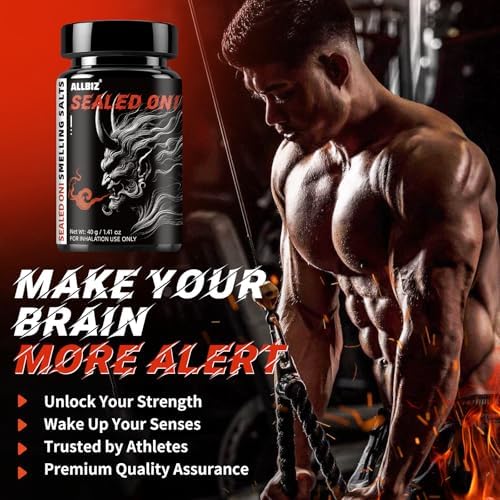 Potent Smelling Sálts for Athletes in Hockey, Weightlifting and Powerlifting - Instant Energy, Enhanced Focus & Motivation