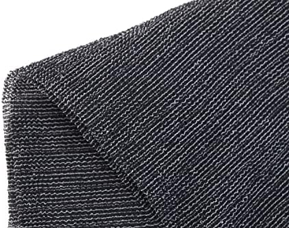 Extra Rough, Exfoliating Washcloth [Made in Japan] Exfoliating Towel Special Texture Makes Fluffy Foam Lather, Back Scrubber, Dead Skin Cell Remover [Loofah for Women and Men] (Black)