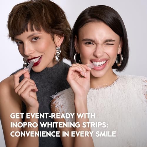 Natural Teeth Whitening Strips Kit 14 Treatments - Sensitive Teeth Whitener, Peroxide Free, Enamel Safe White Strips - Instant Teeth Whitening Without The Harm (28 Strips)