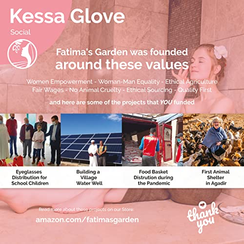 Fatima's Garden Exfoliating Kessa Gloves - Natural Spa Scrubbers, Black (3 Gloves)