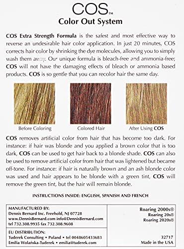 COS, The Original Color Out System | Guaranteed Authentic Original Formula l Safely Remove Semi & Permanent Hair Color | Ammonia Free