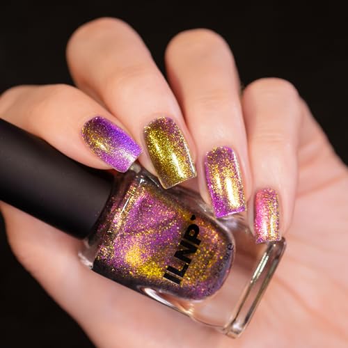 ILNP Unraveled - Gold to Magenta Magnetic Shimmer Nail Polish - Vegan, Cruelty Free, Non Toxic