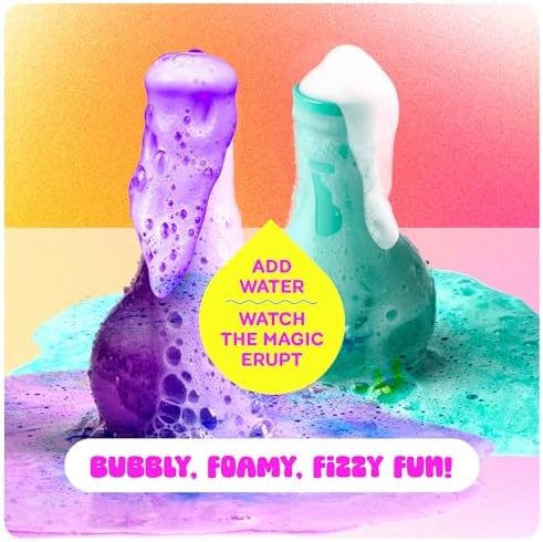 Tubby Tots Bath Potion Kits for Kids - 6 Pk - Bath Bombs for Kids - Toddler Bubble Foam Colors Fizzies - Bathtub Toys for Kid Ages 4-8 Years Old - Science Soap Potions Kit Age 3 4 5 6 7 8 - Non Toxic