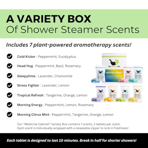 Shower Steamers Aromatherapy Variety Pack - Shower Bombs Made in the USA - Aromatherapy Bath Gifts for Women - Easter Basket Stuffers for Adults - Shower Tablets Mothers Day Gift