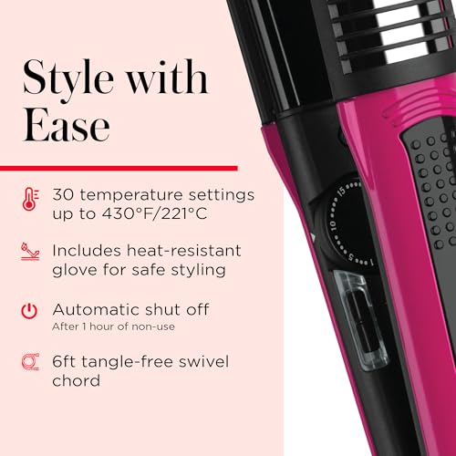 REVLON Perfect Match Flat Iron - 2-in-1 Hair Straightener and Curling Iron, Triple Oil-Infused Helps Reduce Heat Damage & Restore Hair's Natural Moisture & Shine