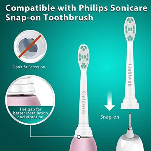 Replacement Toothbrush Heads for Philips Sonicare: Electric Toothbrush Replacement Heads Compatible with Sonicare Plaque Control ProtectiveClean 4100 5100 6100 C2 G2 W2,10 Pack