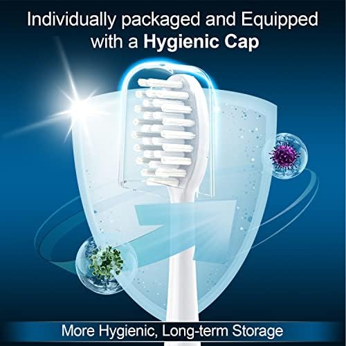 Replacement Toothbrush Heads 10 Pack Compatible with TAO Clean Electric Toothbrush,White