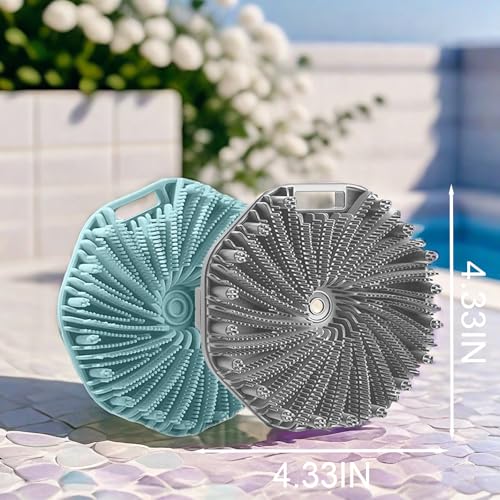 Silicone Body Scrubber Shower Brush Super-Exfoliating Body Brush with Non-Slip Strap, Eco-Friendly Bath Scrubber for Sensitive/All Skin Types, Gentle Massage & Effective Shower Exfoliation