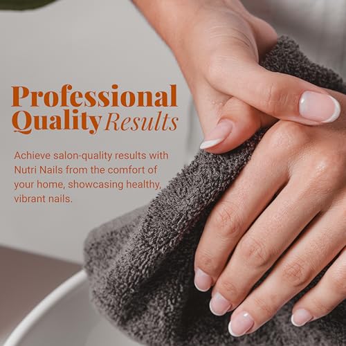 Nutri Nails: Nail Strengthener with Proteins, Minerals, Hyaluronic Acid & Vitamins - Nail Hardener, Growth & Nail Biting Treatment for Damaged Nails and Adults.