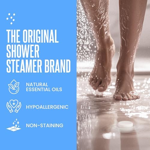 Cleverfy Shower Steamers Aromatherapy for Women and Men – Self-Care Shower Bombs for Stress Relief and Relaxation – 18 Tablets