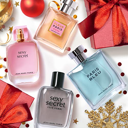 Jean Marc Paris Homme Noir Eau de Toilette Spray 100ml, Men's Cologne, 3.4 fl. oz., Woody Cologne, Notes of Grapefruit, Tobacco, and Tonka Bean