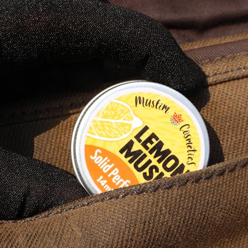 Lemon Musk SOLID Perfume | Made with real Lemon essential oils | Musk | Amber | Halal perfume || Made in Canada - Muslim Cosmetics - Lemon Musk 0.5oz / 14ml