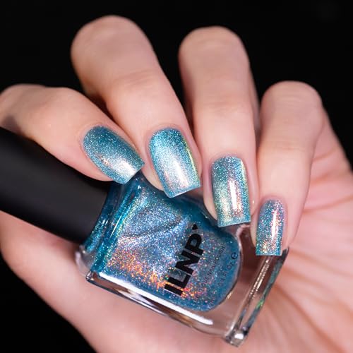 ILNP Flashing Lights - Vivid Teal Magnetic Shimmer Nail Polish