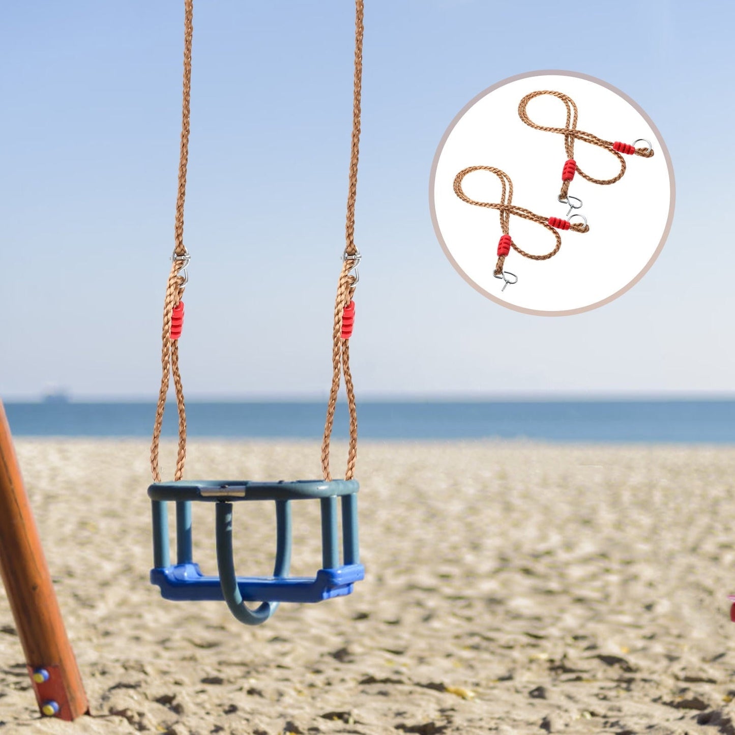 Worgeous Tree Support Straps Swing Rope 2Pcs